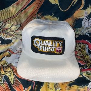 Vintage Bar S Quality First SnapBack hat